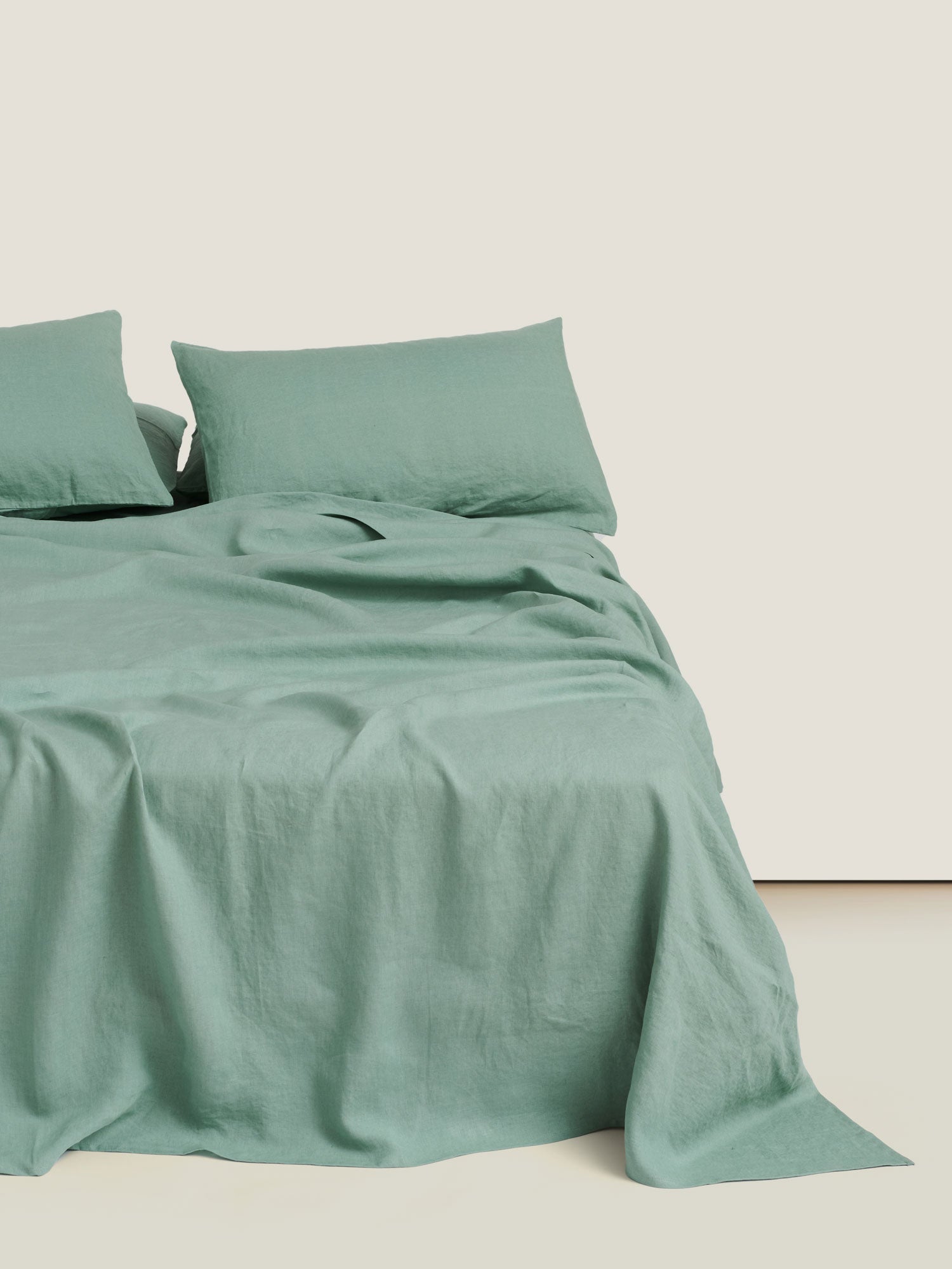 Flat Sheet in Green Fig