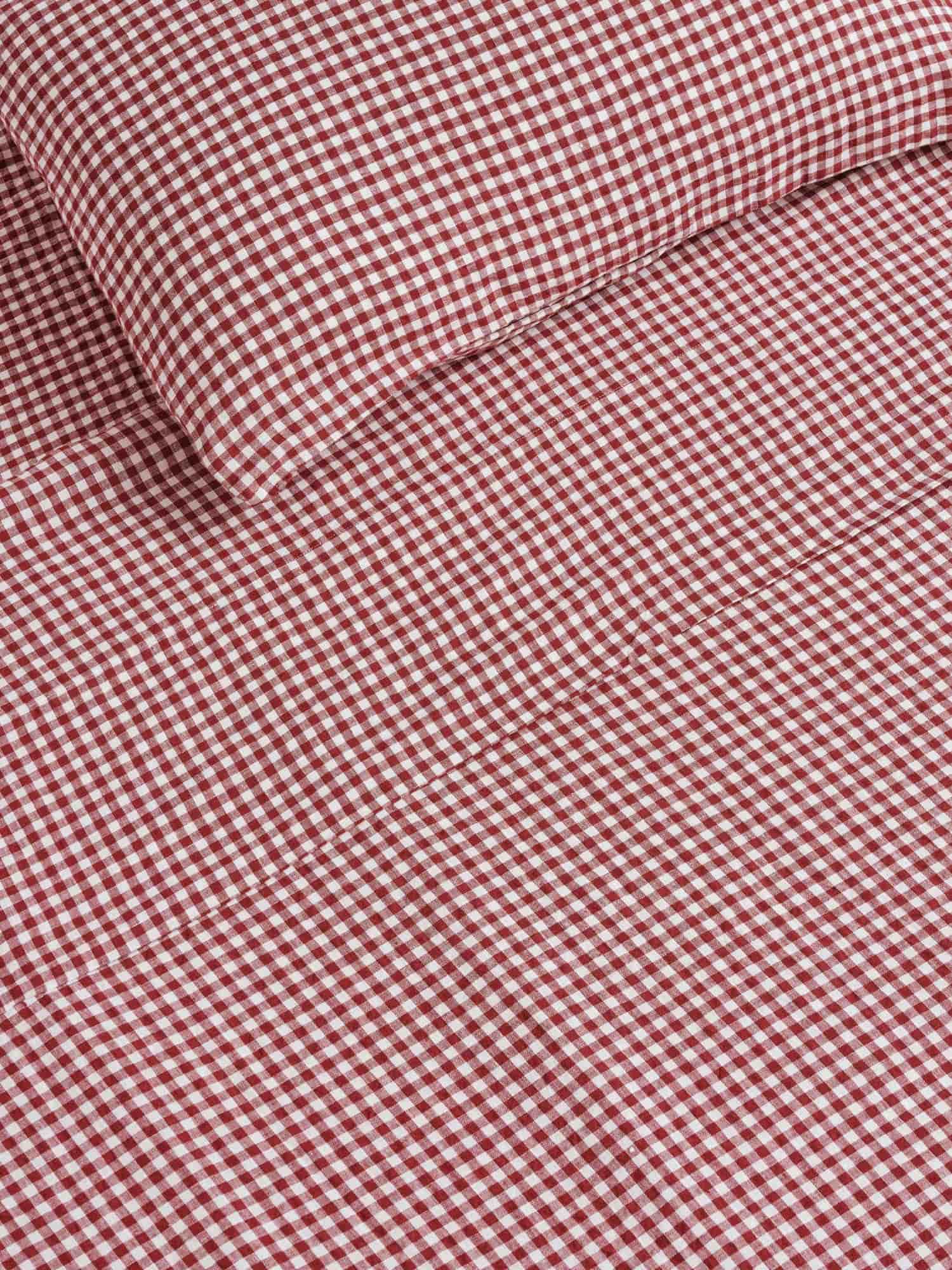 Fitted Sheet in Pinot Gingham