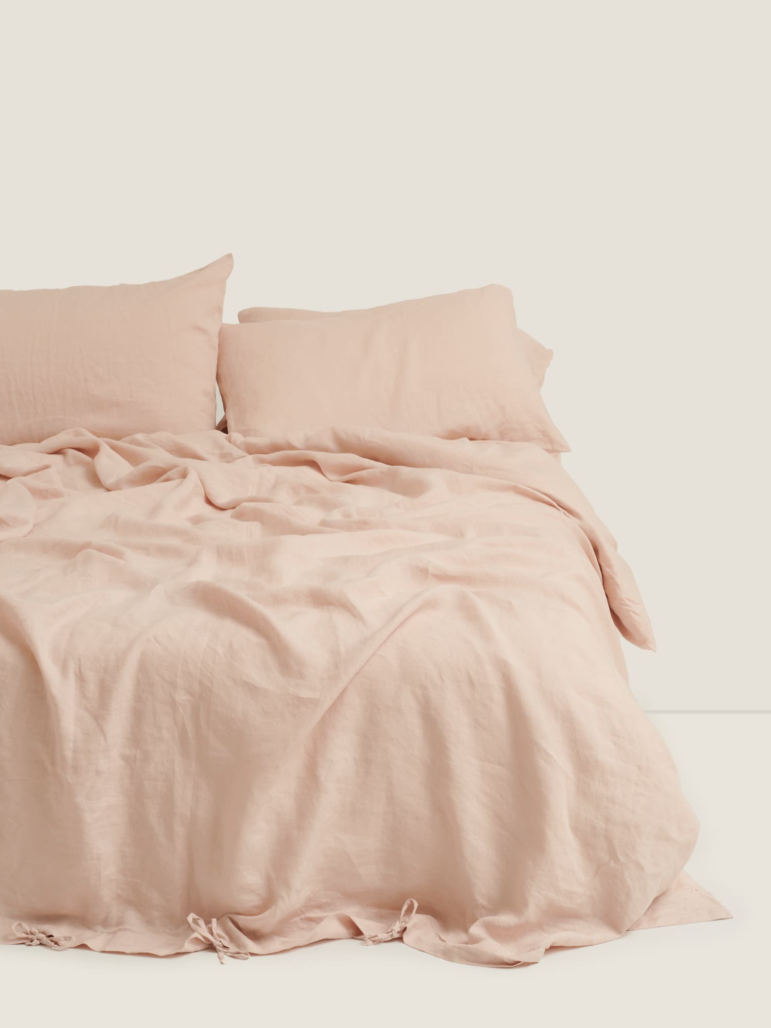 Linen Duvet in Blush