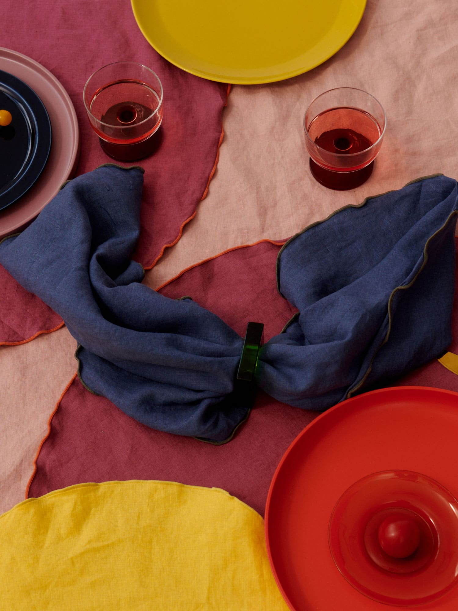 100% Linen Napkin set (4 units) in Aegean